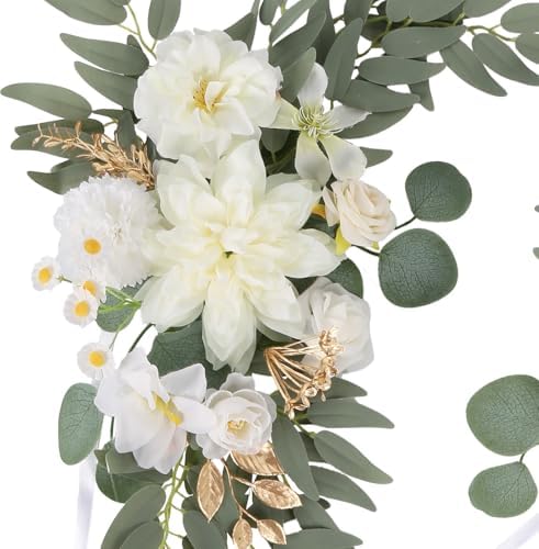 IPOPU Artificial Wedding Arch Flowers Set of 2