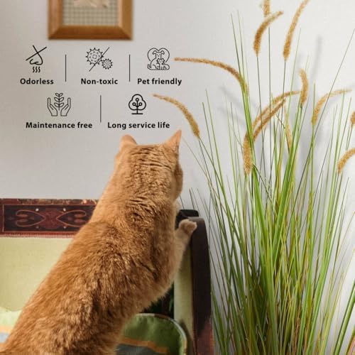 KOL 5ft Artificial Horsetail Reed Grass 2-Pack
