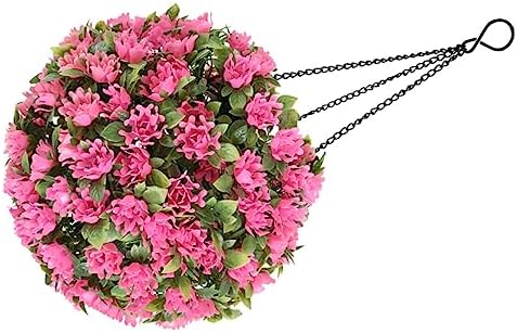 Solar-Powered Hanging Flower Ball for Outdoor Decor