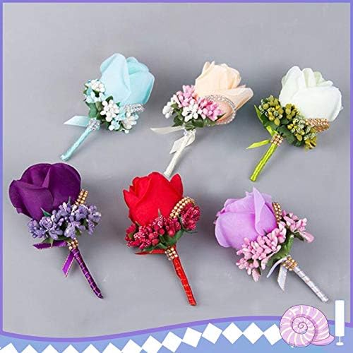 MountRuby Ivory Rose Artificial Flower Boutonniere
