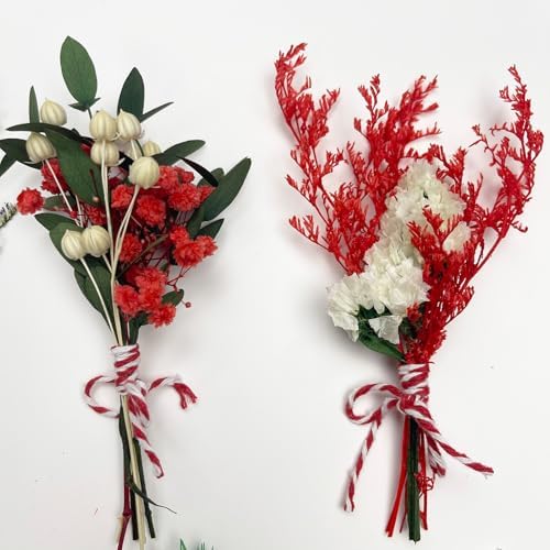 10 PCS Mini Dried Flower Bouquets with Stem