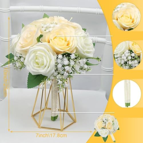 Exotic Dried Flower Bouquet Wedding Sets 6PCS Artificial Flowers