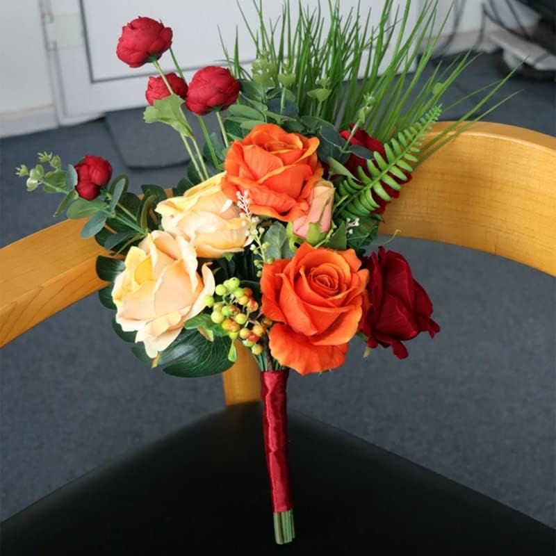 Artificial Flowers Bouquet Silk Rose Hydrangea Decor
