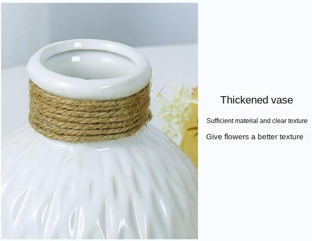 Artificial Flowers with Ceramic Vase for Home Decor