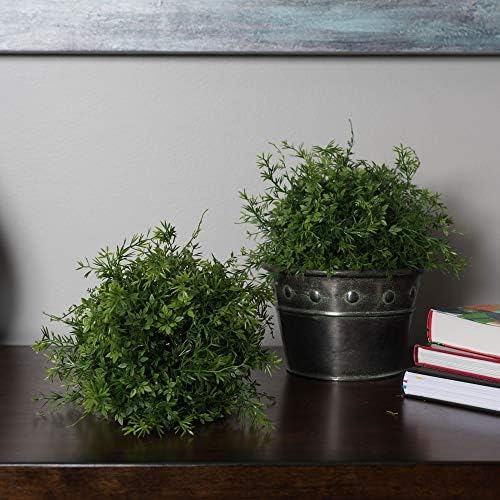 Vickerman Artificial Green Bamboo Leaf Ball 8