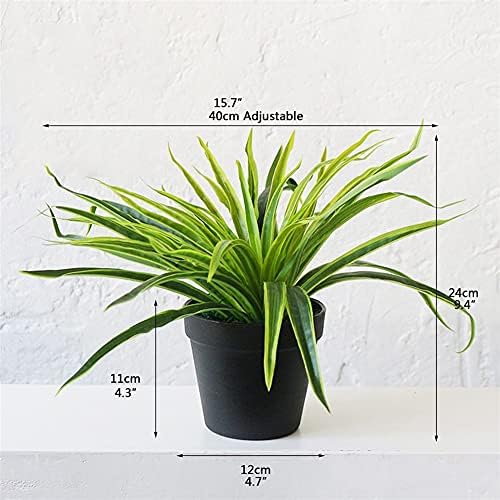 Artificial Tropical Plants with Black Pots for Home Decor