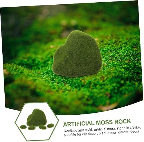 VINTORKY Faux Moss Stones for DIY Crafts and Decor