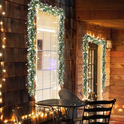 RECUTMS Greenery Vines Garland with Lights 3 Pack