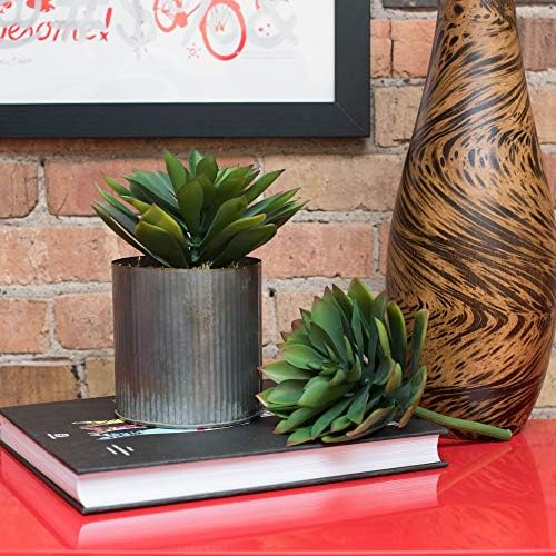 Vickerman 10 Inch Artificial Green Succulent Stem
