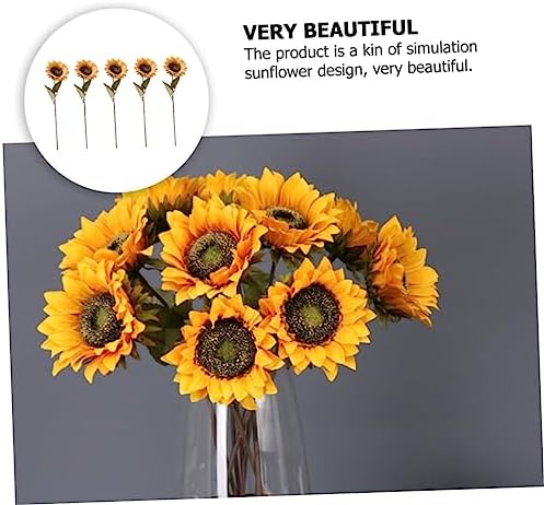 10 Pcs Artificial Sunflower Centerpiece Table Decor