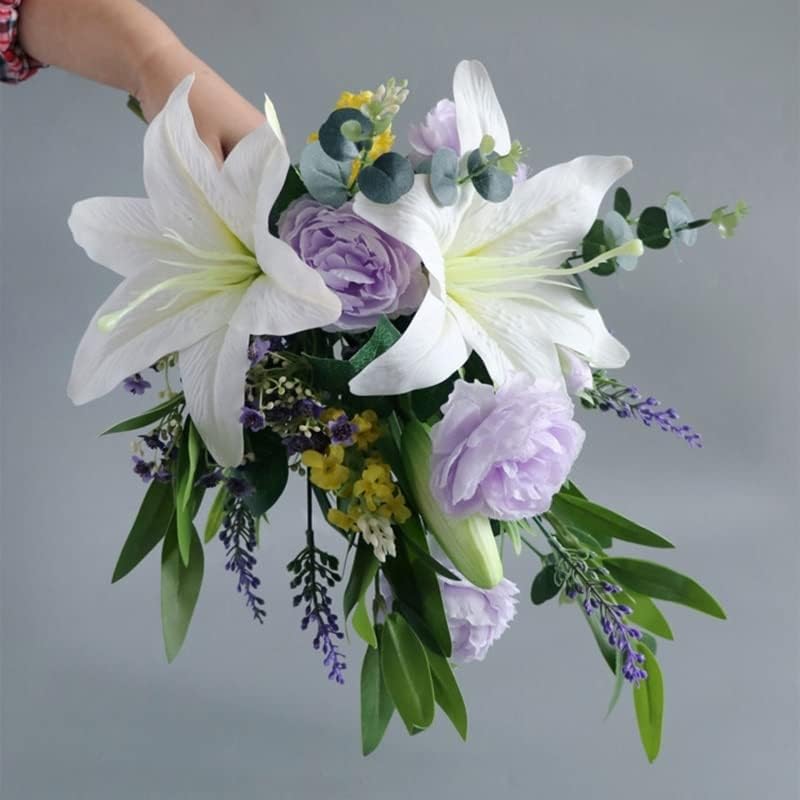 Artificial Flowers Bouquet Silk Rose Hydrangea Decor