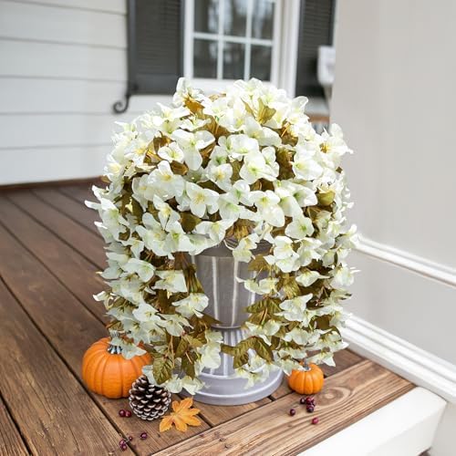 HyeFlora Artificial Bougainvillea Hanging Flowers 2pcs