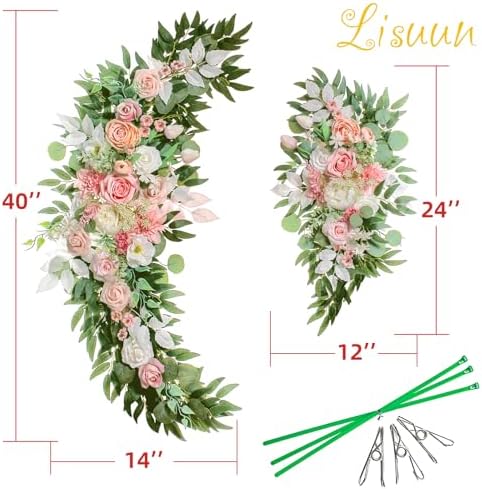 Boho Wedding Arch Artificial Flowers Pack of 2
