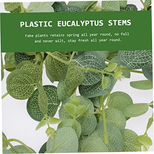 50pcs Fake Eucalyptus Leaves Artificial Branches Decorative Plant