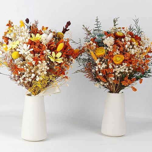 Fall Dried Flower Bouquet Artificial Mixed Foliage Wedding Centerpiece