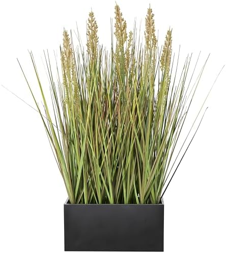Deco 79 Artificial Plant with Black Pot 10x8x18 Green