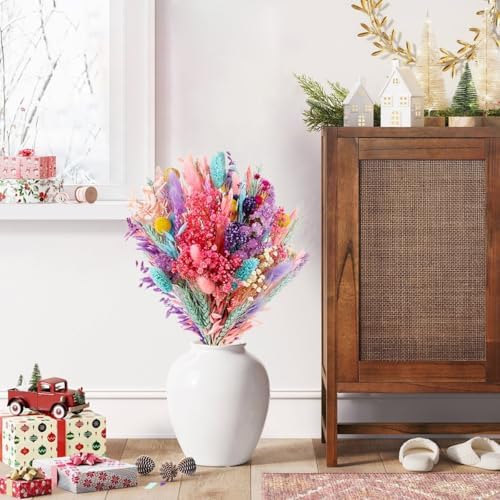 Wnvivi Pampas Grass Flower Bouquet 17 Inch Boho Centerpiece