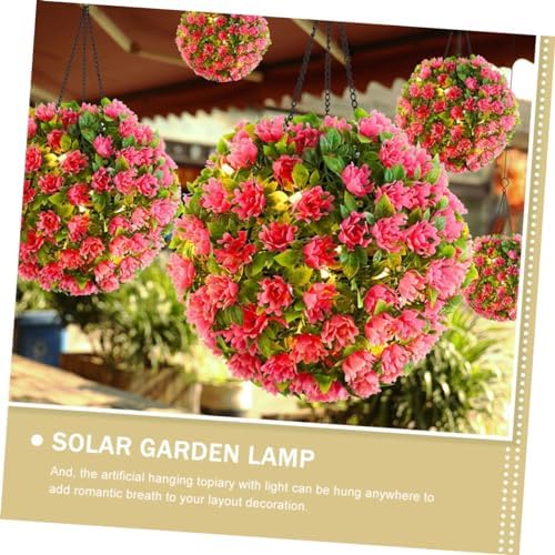 Solar-Powered Hanging Flower Ball for Outdoor Decor