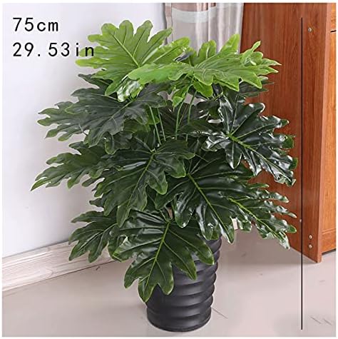 Artificial Pine Bonsai Tree 295 Inch Fake Potted Plants with 18 Leaves