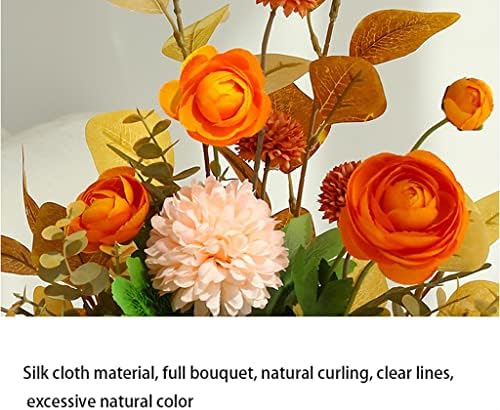 Fake Flowers Artificial Flowers with Vase for Home Decor