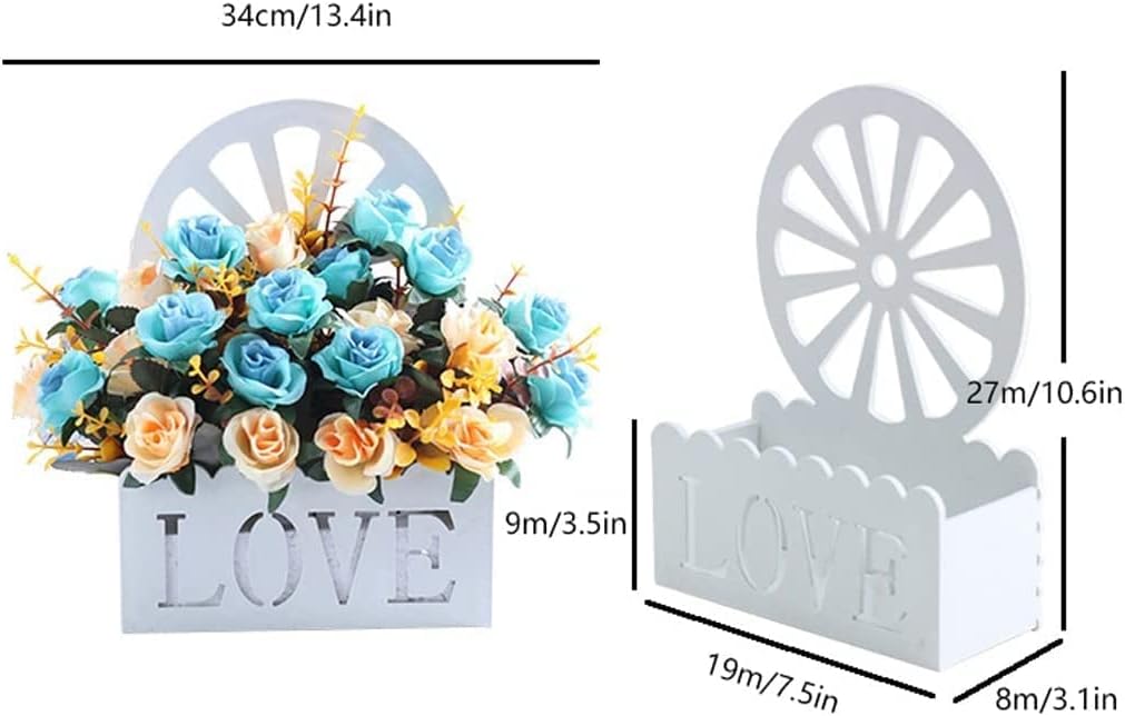 Artificial Flowers Wall Hanging for Living Room Decor