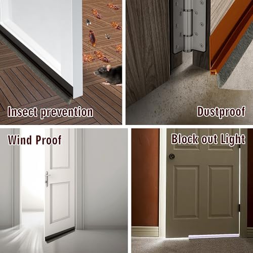 Door Draft Stopper with Brush - 39 Winter Cold Seal