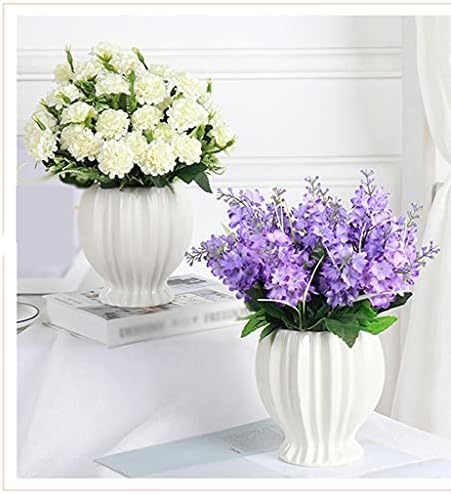 Artificial Hydrangea Flower Bouquet with Ceramic Vase