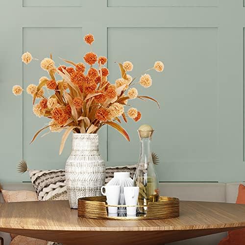 WESAIL Artificial Bush Mini Ball Flowers Pack of 2
