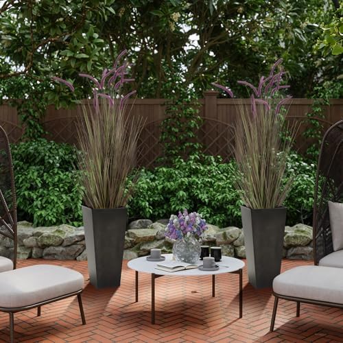 KOL Artificial Purple Horsetail Grass 5ft 2-Pack
