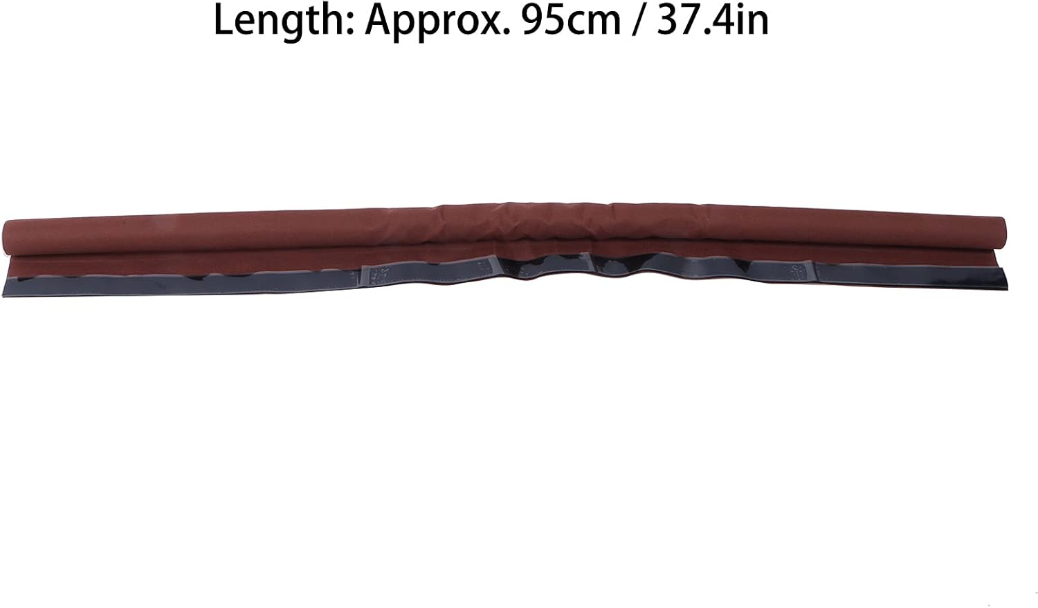 plplaaobo Door Sealing Strip Brown Foam Draft Stopper with Hook and Loop