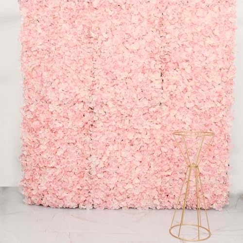 Efavormart 4 Piece Blush Silk Hydrangea Flower Decor Mat