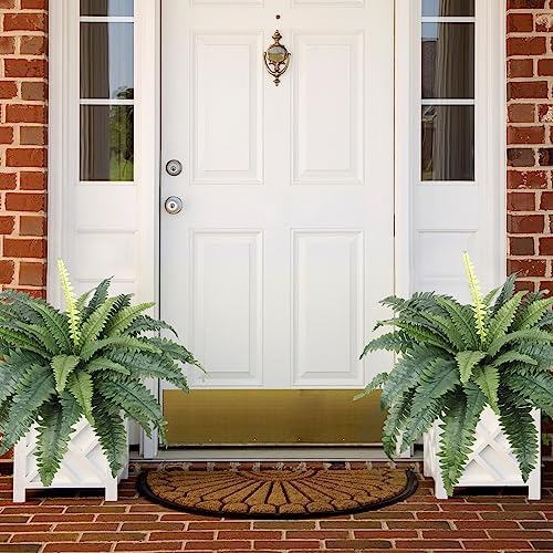 TOCHGREEN Artificial Ferns 2pcs Outdoor Decor 30 Diameter