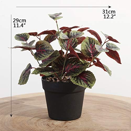 Artificial Watermelon Leaves Potted Plants for Home Office Decor