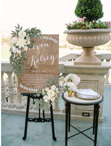 IPOPU Artificial Wedding Arch Flowers Set of 2