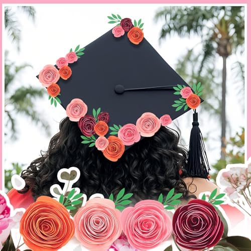 36 Pcs 3D Artificial Roses Paper Flowers for DIY Crafts