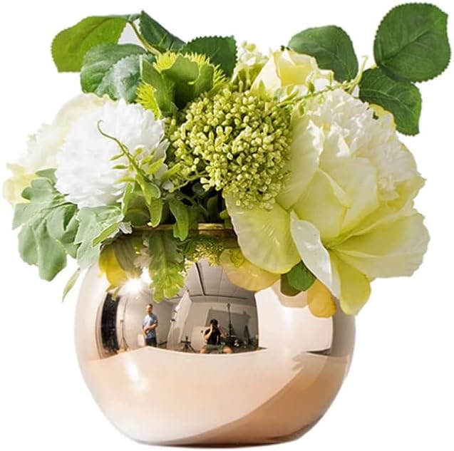 Lifelike Artificial Flowers with Silk and Glass