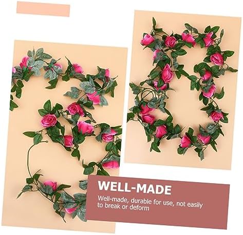 2pcs Artificial Rose Hanging Decor for Valentines Day