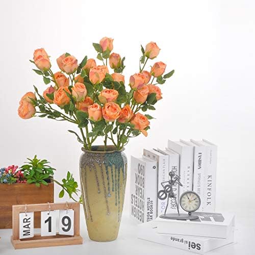 Dried Flower Artificial Rose 6pcs 24 Inch Long Stem Set