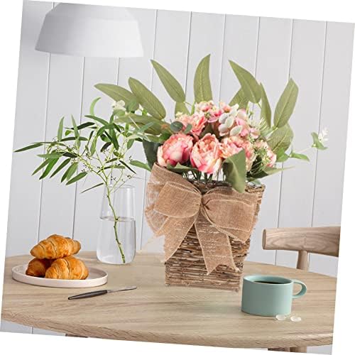 Artificial Flower Basket with Summer Wreath and Basket Decor