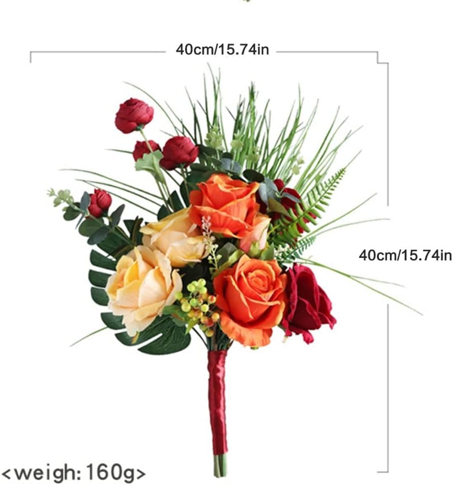 Artificial Flowers Bouquet Silk Rose Hydrangea Decor
