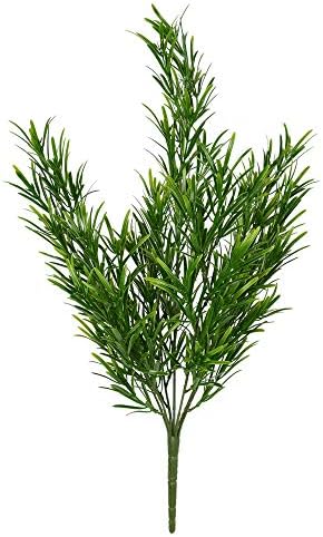 Vickerman 19 Inch Green Podocarpus Bush 2 Pack UV Coated Artificial Plants