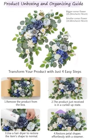 Elegant Artificial Wedding Arch Flowers Pack of 2