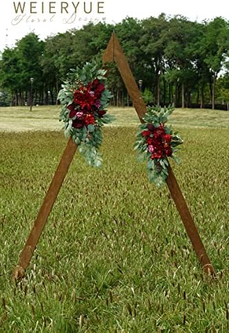Artificial Wedding Arch Flowers Kit Burgundy