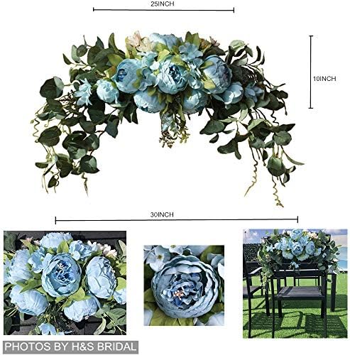 30 Inch Rustic Artificial Floral Swag for Wedding Arch