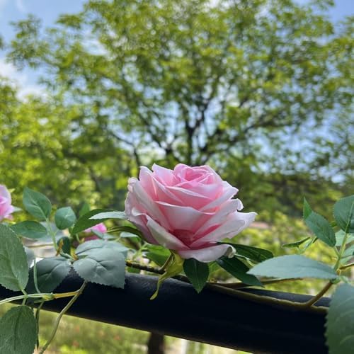 59FT Bendable Rose Garland for Home Decor Pink