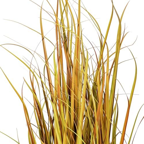 Vickerman 60 Inch Artificial Mixed Brown Grass with Black Pot