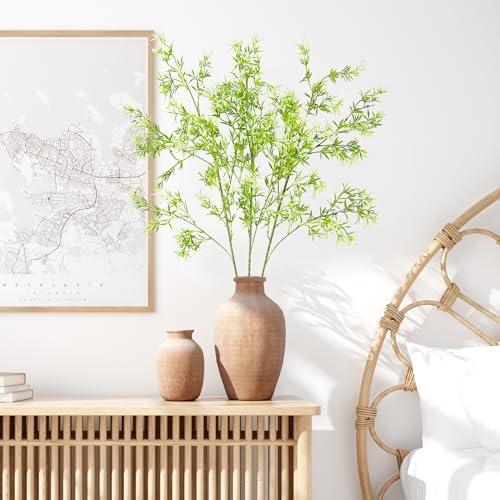 4PCS Artificial Greenery Stems with Flowers for Home Decor