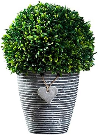Realistic Artificial Potted Plants with Cement Pot