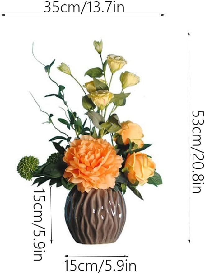 Artificial Flowers Peony and Rose Set for Home Decor