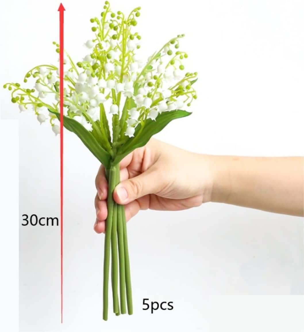 Artificial Flowers White Convallaria Silk Home Decor
